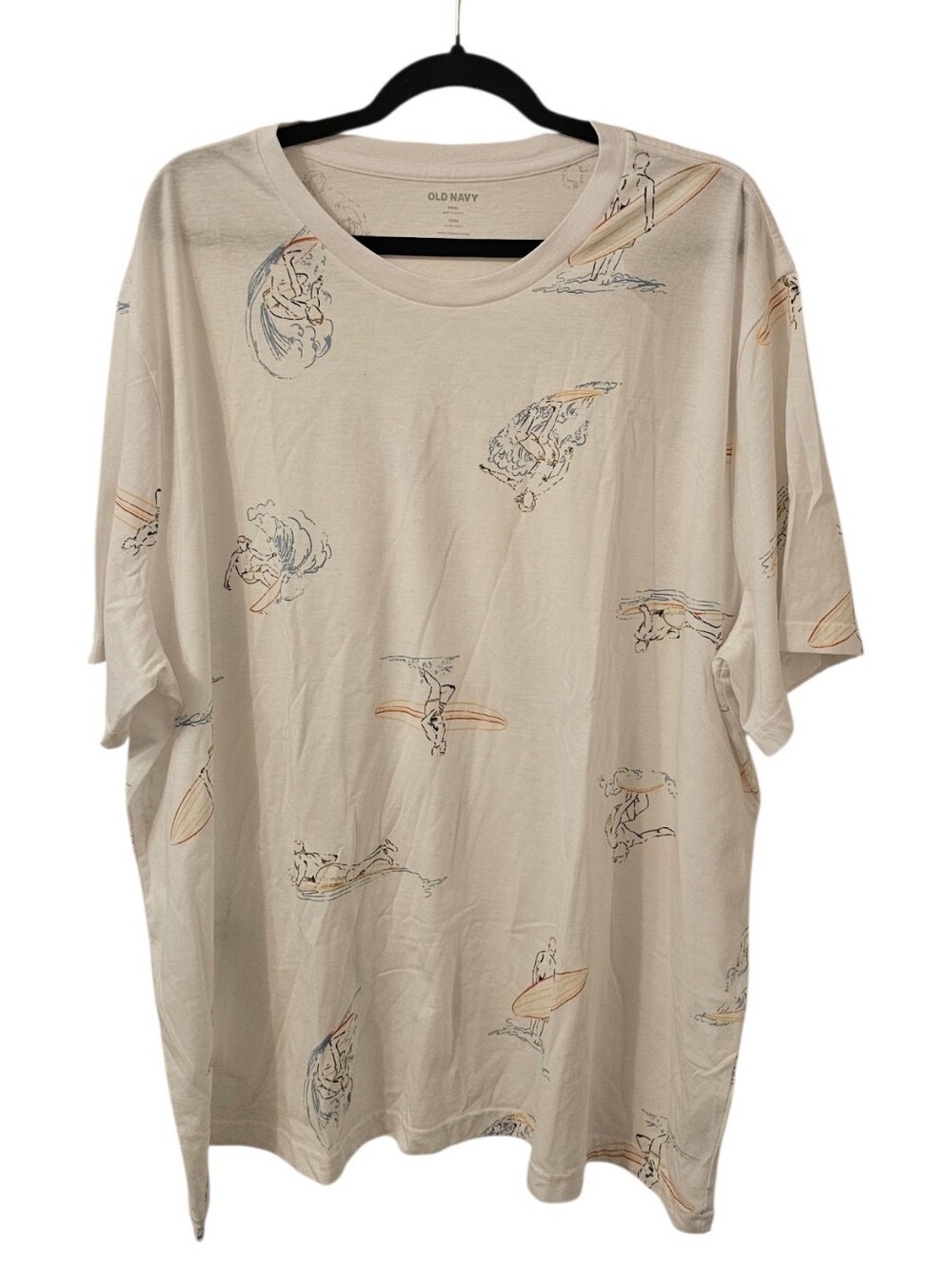 Multi-Coloured Old Navy Men's Surfs Up Graphic Crew Neck T-Shirt